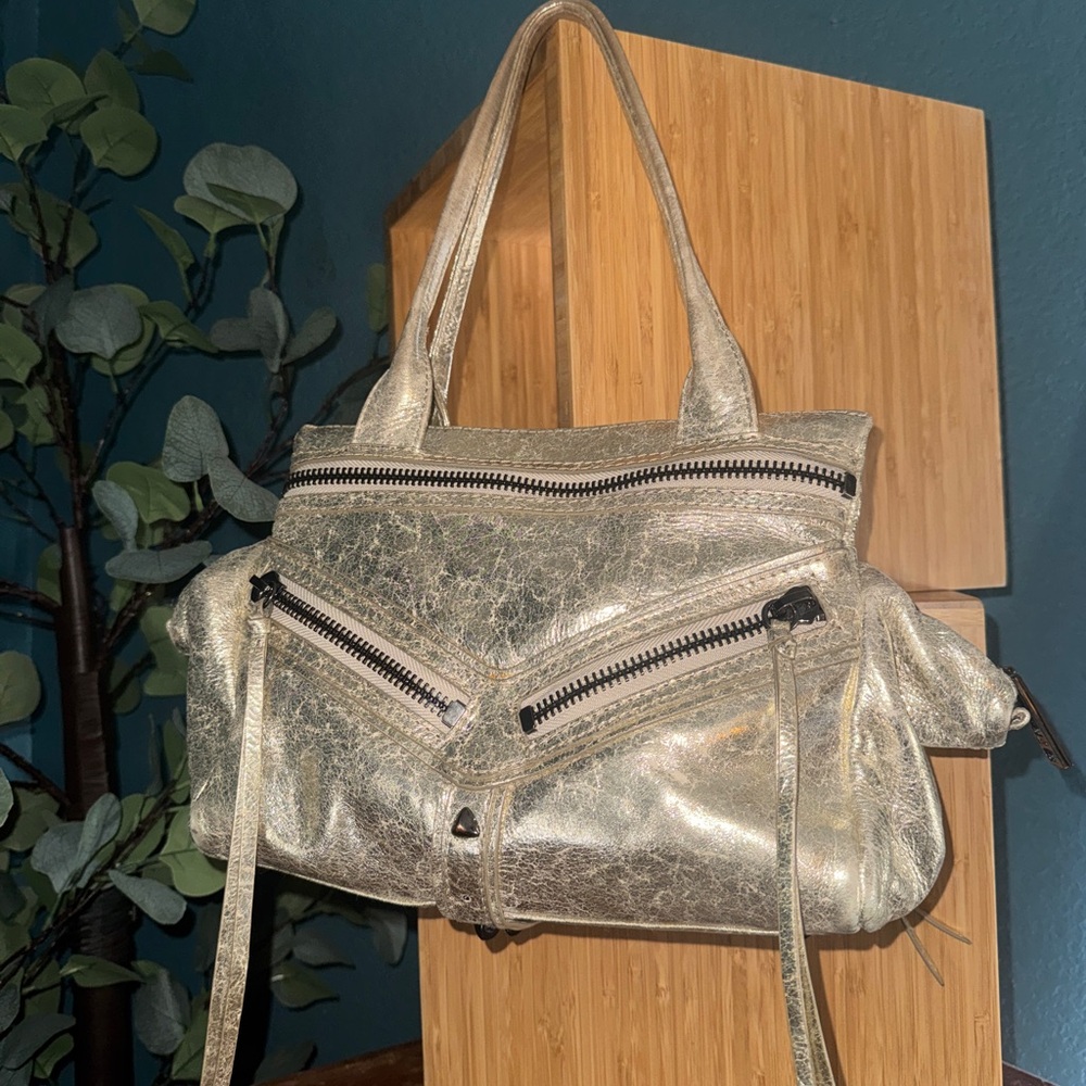 Botkier Metallic Gold “Trigger” Shoulder Bag